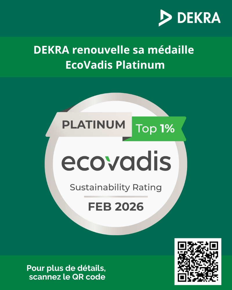 DEKRA Renouvelle Sa Medaille EcoVadis Platinum